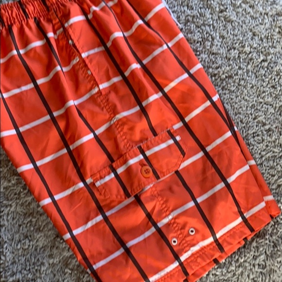 Nike swim‎ orange/white shorts - Picture 6 of 6